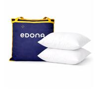 Edona Le fabuleux Lot 2 oreillers 60x60 cm synthétique Mi-ferme Maintien cervical Qualité hôtelière Fabriqué France OEKO-TEX