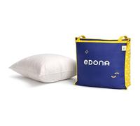 EDONA L'infini - Oreiller 50x70 cm Rectangulaire Synthétique - Moelleux Microfibre | Coton Tissé FR | Qualité Hôtelière | Respirant | Maintien Cervical - Côté | Oeko-TEX