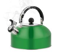 Edorco Bouilloire sifflante en Acier Inoxydable | cuisinière pour poêle à Bois halogène - Bouilloire à poignée Ergonomique pour cuisinière à Induction Poêle à poterie électrique