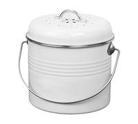 Edorco Cuisine,Poubelle Suspendue avec Couvercle pour Porte d'armoire Cuisine - Composteur antirouille intérieur, filtres sans Odeur, Seau à Compost pour Cuisine