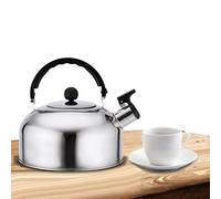 Edorco Théière Bouilloire sifflante,Bouilloire 3l pour cuisinière - Théière Bouilloire avec Bec verseur à poignée isolée Bouilloire sifflante pour thé, café, Eau