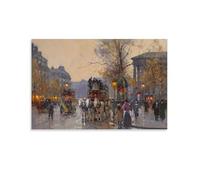 Edouard Cortes-The Madeleine-Bastille Terminus in Paris Décoration murale Impression sur toile 40,6 x 61 cm