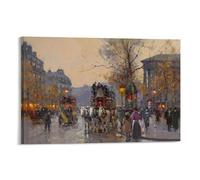 Edouard Cortes-The Madeleine-Bastille Terminus in Paris Lot de 30 affiches sur toile pour salon 30,5 x 45,7 cm