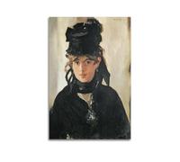 Edouard Manet Berthe Morisot avec un bouquet de violettes, 1872 - Art mural décoratif sur toile - Décoration murale moderne - 50 x 75 cm