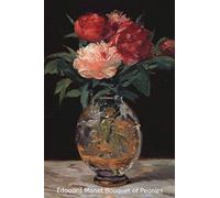Édouard Manet Bouquet of Peonies: Image of a beautiful picture of a flower arrangement painted by impressionist artist Édouard Manet. This stunning ... lovely gift for women, girls and art teachers