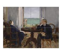 Edouard Manet Interior At Arcachon 1871 Painting XL Giant Panel Poster (8 Sections) Intérieur La peinture Affiche