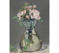 Edouard Manet Moss Roses In A Vase 1882 Painting XL Giant Panel Poster (8 Sections) La peinture Affiche