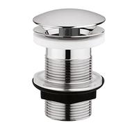 Edouard Rousseau Bonde de Lavabo à Ecoulement Libre, diam. 63mm, certifié NF, sans Trop Plein, Standard, Finition Chromée