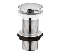 Edouard Rousseau - Bonde de Lavabo à écoulement Libre - sans trop Plein - Spécial Plan de Travail épais - Chromé