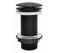 Edouard Rousseau - Bonde de Lavabo à écoulement Libre - sans trop Plein - Spécial Plan de Travail épais - Noir