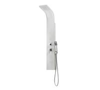 Edouard Rousseau Colonne douche hydromassante Tonga – Picots anticalcaire, 4 jets pluie, 1,5m Blanc