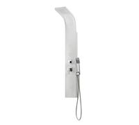 Edouard Rousseau Colonne douche hydromassante Tonga – Picots anticalcaire, 4 jets pluie, 1,5m Blanc