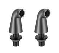 EDOUARD ROUSSEAU - Colonnettes de Baignoire x2 pour Mitigeur Bord de Baignoire - Raccords Standards 1/2 et 3/4 - Graphite Mat