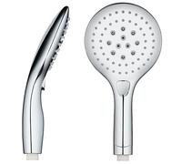 Edouard Rousseau - Douchette 3 Jets - Certifiée NF - Chromé - Sélecteur Bouton Poussoir - Réducteur 8 L/min