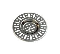 Edouard Rousseau - Grille de Bonde Évier - Inox - D80 mm - Retient les Déchets