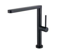 Edouard Rousseau - Mitigeur de Cuisine KEDRAL - Bec Haut Orientable - Installation Standard (Noir)