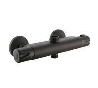 EDOUARD ROUSSEAU - Mitigeur Douche Thermostatique Breva en Laiton - Sécurité Anti-brûlure - Robinetterie Salle de Bain (Noir)