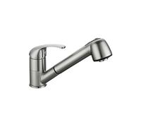 Edouard Rousseau - Mitigeur Évier BAGO - Douchette Extractible 2 Jets - Flexible Double Agrafage - Inox