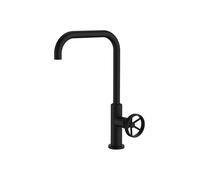 Edouard Rousseau - Mitigeur Evier INDUSTRIEL - Noir (poignée rouge offerte)