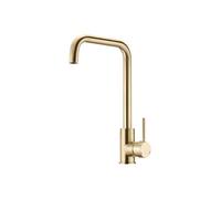 Edouard Rousseau – Mitigeur évier KILOO – Laiton brossé, bec orientable, débit 8,3 L/min