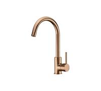 Edouard Rousseau - Mitigeur Évier KOBEN Rose Gold - Aérateur Réducteur de Débit - Bec Mobile - Poignée Métal