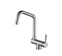 Edouard Rousseau - Mitigeur Évier MICA - Bec Rabattable et Orientable - Corps Laiton - Économie d’Eau (Inox)