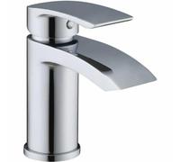 Edouard Rousseau - Mitigeur Lavabo LEVIN 2 - Chromé - Bec Cascade - Avec Vidage Clic-Clac