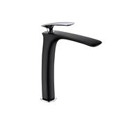 Mitigeur Lavabo ORKID HAUT - Noir Chromé Edouard Rousseau - Chromé - Aérateur Économie d’Eau - Cartouche Céramique - Modèle Haut