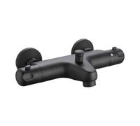 Edouard Rousseau - Mitigeur Thermostatique Bain-Douche Volga 2 - Sécurité 38°C - Anti-brûlure - Bouton Eco Stop - Plusieurs Coloris (Noir)