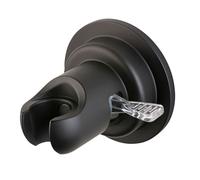EDOUARD ROUSSEAU Support douchette universel à ventouse - Système Easy Lock - Fixation sans perçage - ABS - Noir