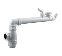 Edouard Rousseau - Tubulure raccordement évier 1 cuve et siphon évier NF