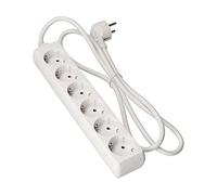 Edp 41036 Base multiple 6 prises T/Tl 3M, 3 x 1,5 mm, blanc