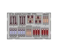 (EDP49108) - Eduard Photoetch 1:48 Steel Seatbelts France WWI