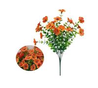 EDPEZHRMD Fleurs artificielles Artificial ABS Flowers Multicolor 5 Pcs for Home Decoration and Occasions(Red6,5P)