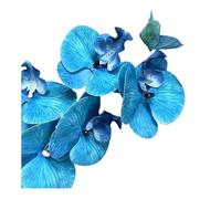 EDPEZHRMD Fleurs artificielles Artificial Phalaenopsis Orchid Heads Spun Silk Multicolor Pack of 20-200(Blue2,100P)