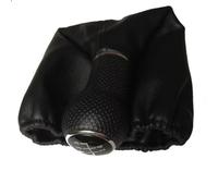 EDPOAQC Compatible Avec VW Pour Golf 3 Mk3 Pour Polo Pour Vento 1995 1996 1997 1998 1999 2000 2001 2002 2003 2004 2005 2006 Soufflet De Pommeau De Levier De Vitesse À 5 Vitesses(Black stitches)