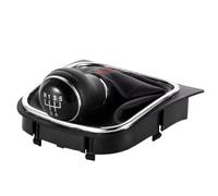 EDPOAQC Compatible Avec VW Pour Golf 5 Pour Jetta V VI 2003 2004 2005 2006 2007 2008 2009 2010 2011 2012 2013 2014 Pommeau De Levier De Vitesse MT(5 plastic red)