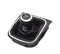 EDPOAQC Compatible Avec VW Pour Rabbit Pour Golf 5 Pour Jetta MK5 2004 2005 2006 2007 2008 2009 2010 5 6 Pommeau De Levier De Vitesse Stylo De Levier De Vitesse(Black stitch 5)