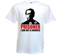EDrecUTDEA The Prisoner v2 T-Shirt Movie Poster Patrick McGoohan All Men's M