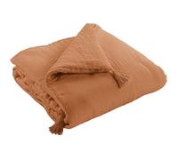Edredon 150x150 cm Gaze de Coton Terra Abricot