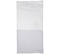 Edredon pour lit bébé en coton - celeste blanc/gris 70X140