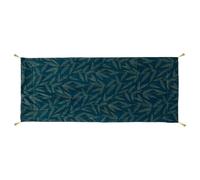 Edredon ""Ozie"" en velours 80x180cm bleu canard - Bleu canard - Atmosphera createur d'interieur