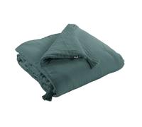 DOCK AVENUE Bout de lit édredon Gaze de Coton 90 x 200 cm Gaia Coloris Canard