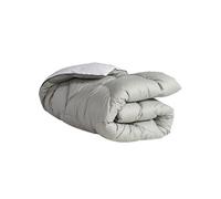 Edredon gonflant bicolore blanc-gris 150x170