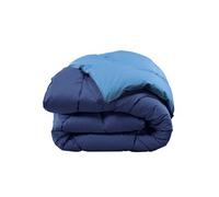 Edredon gonflant bicolore bleu jean-bleu océan 150x170