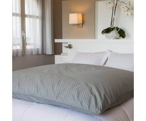 Édredon gonflant jacquard Gris clair 140 x 160 cm