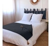 Édredon panama 90x190 cm pompons jute gr