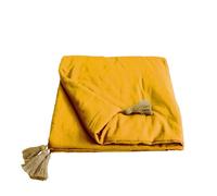 Édredon panama 90x190 cm pompons jute mo