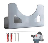 EDS Support mural en acier inoxydable pour meuleuse d'angle de qualité supérieure - 115-125 mm - Matériel de fixation inclus - Convient pour de nombreux fabricants - Einhell - Makita - Bosch - Dewalt