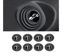EDSARS pour Tesla Model3/Y Porte muet Amortissement Tampon Joint Voiture Modification Accessoires Lumineux Frunk Coffre Amortissement Silicone muet Pad,8 PCS